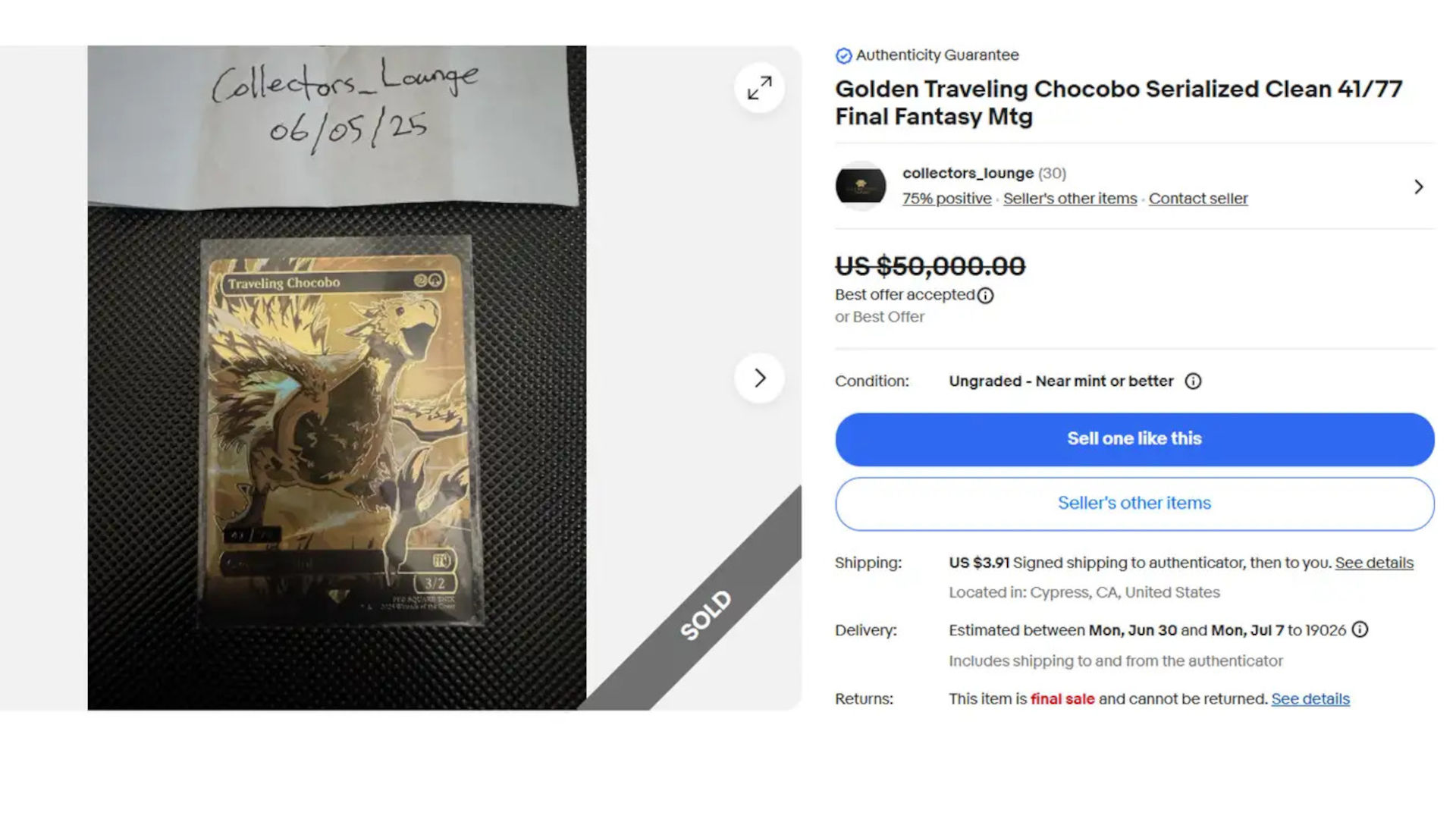 golden traveling chocobo