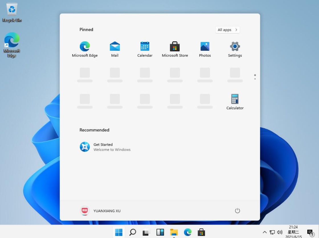 windows 11 user interface