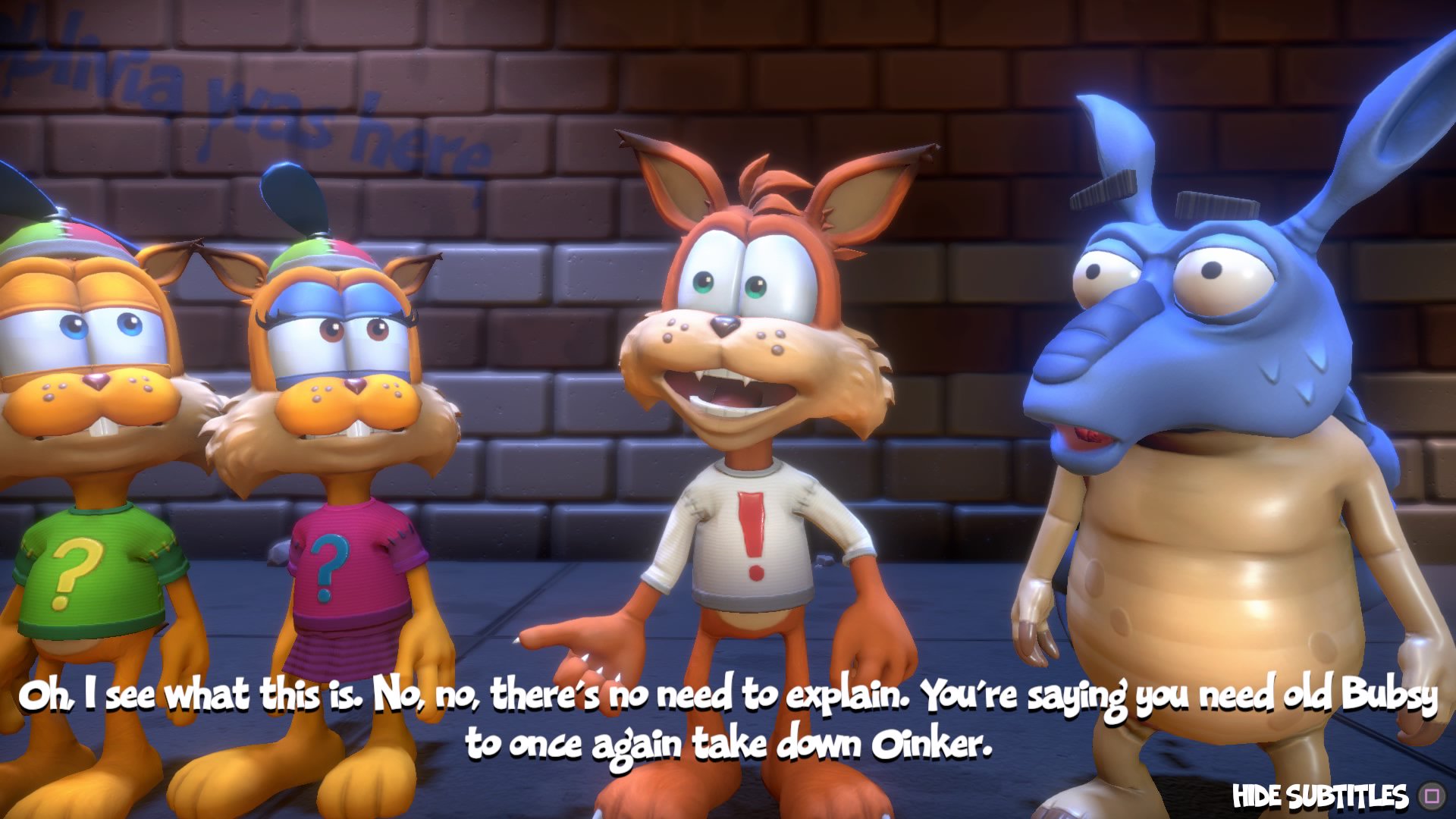 bubsy opening cutscene