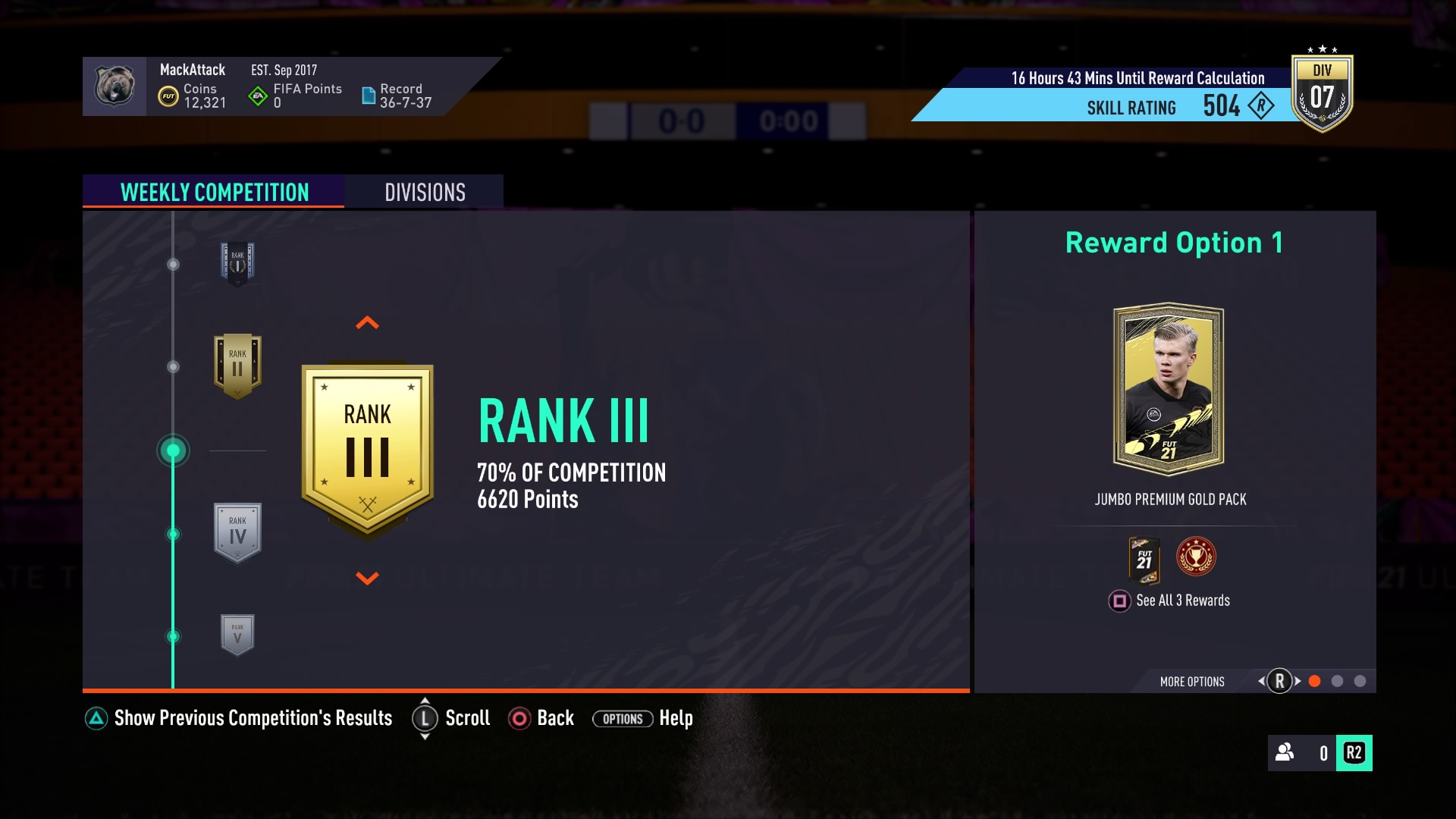 FIFA 21 FUT Rivals In Menus 2