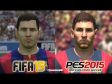 FIFA 15 vs PES 2015 FC BARCELONA Face Comparison (Messi, Neymar, Suarez)