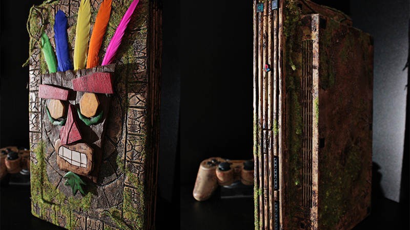 Κονσόλα PS2 με Crash Bandicoot skin