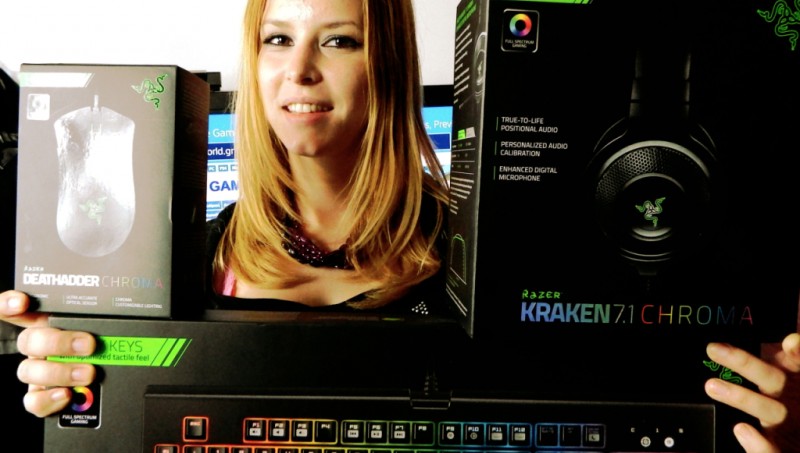 Razer Blackwidow, DeathAdder και Kraken 7.1 Chroma