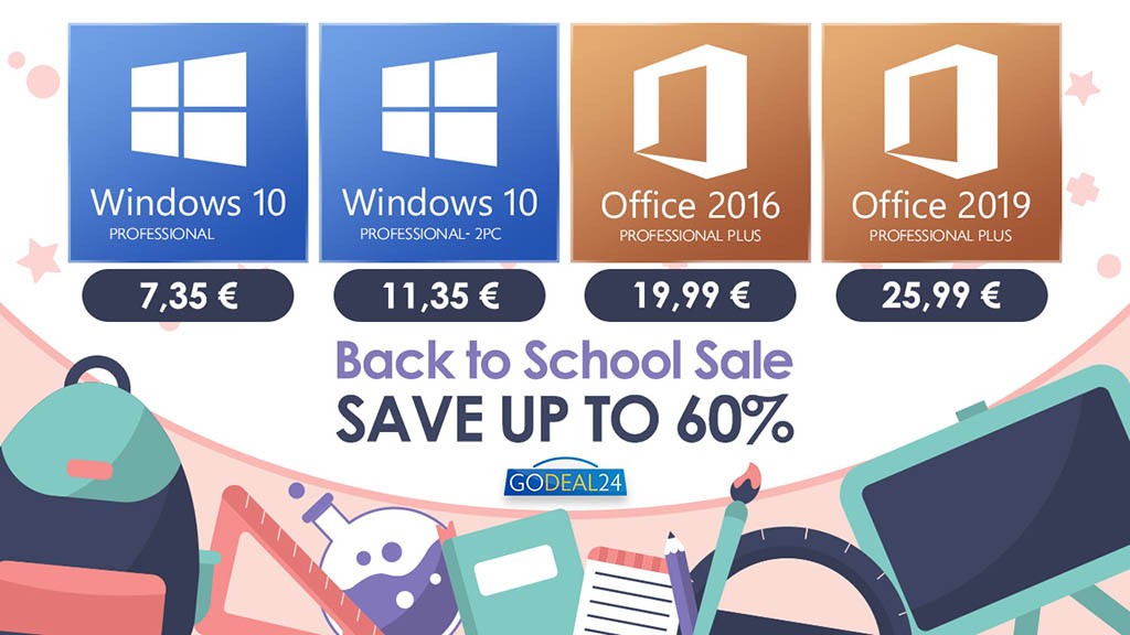 Εκπτώσεις Back to School - Τα φθηνότερα Windows 10 με μόλις 7€