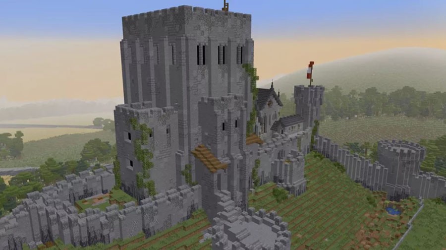 Artists έφτιαξαν ένα κάστρο στο Minecraft, το οποίο είχε γκρεμιστεί