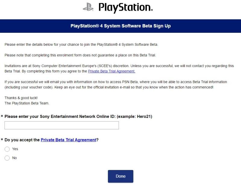 Νέα PS4 Firmware beta