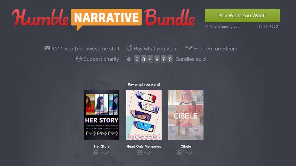 Προσφορές Humble Bundle: Narrative