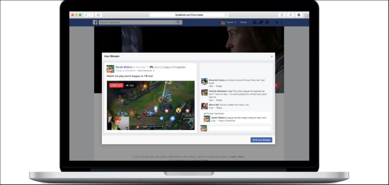 Facebook Game Livestreaming
