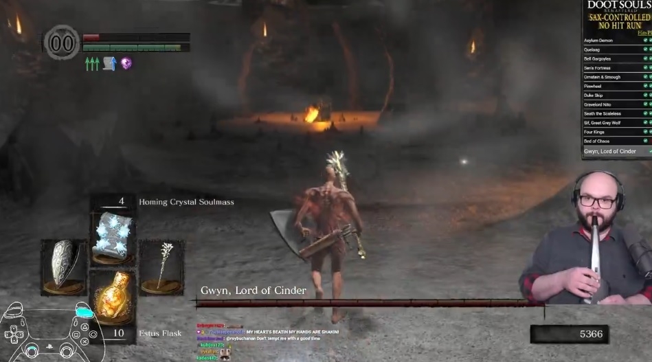 Streamer τερμάτισε το Dark Souls Trilogy με σαξόφωνο χωρίς να δεχτεί damage!