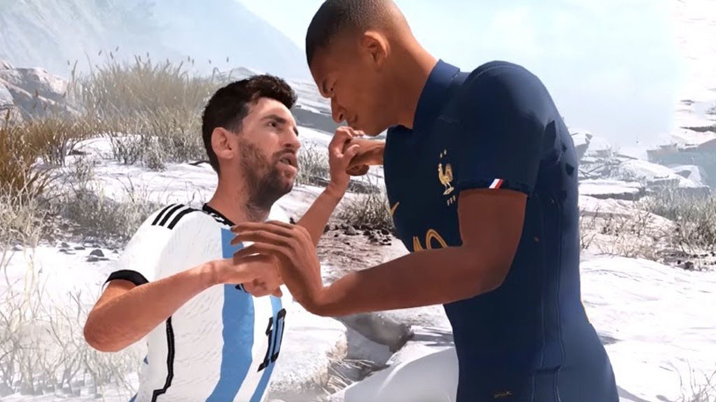 Ο Messi και ο Mbappe σε boss fight στο God of War