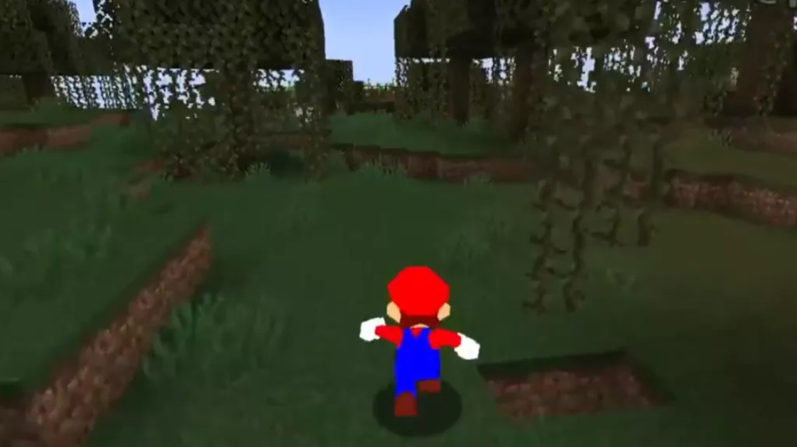 Modder παίζει Super Mario 64 μέσα στο Minecraft