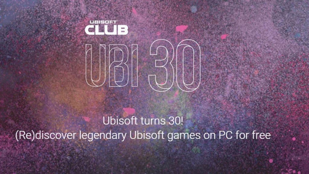 Δωρεάν 7 PC games από την Ubisoft για τα 30 χρόνια