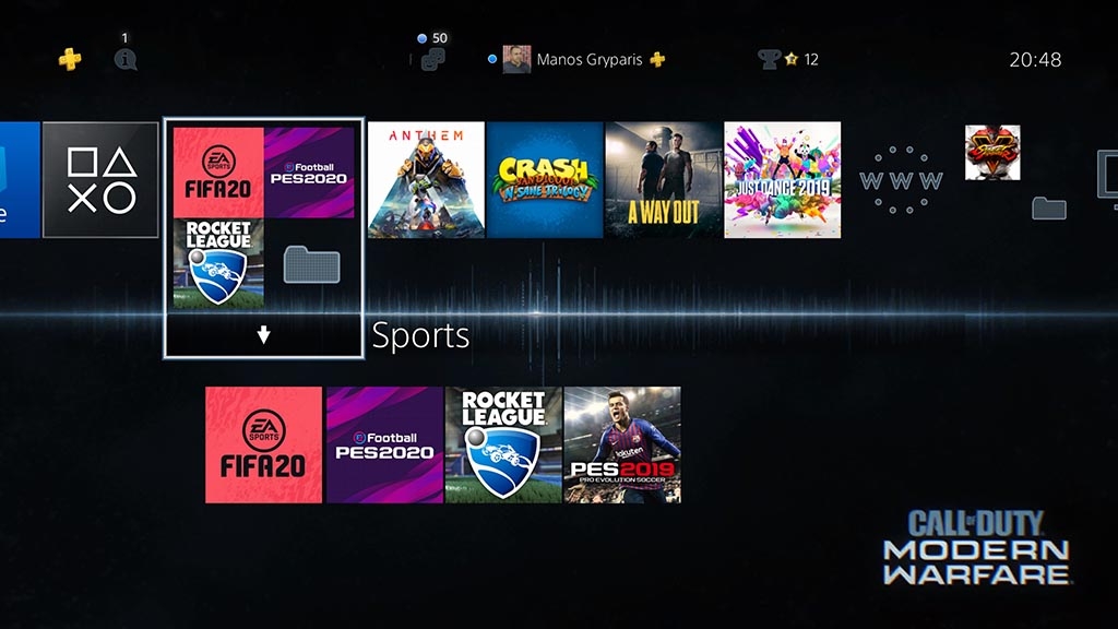 Call of Duty: Modern Warfare PS4 theme