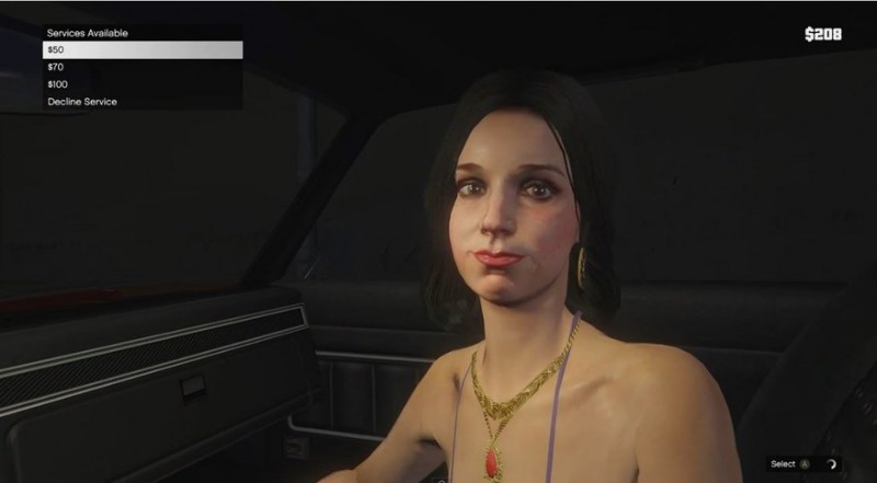 Grand Theft Auto 5: First-Person sex scenes
