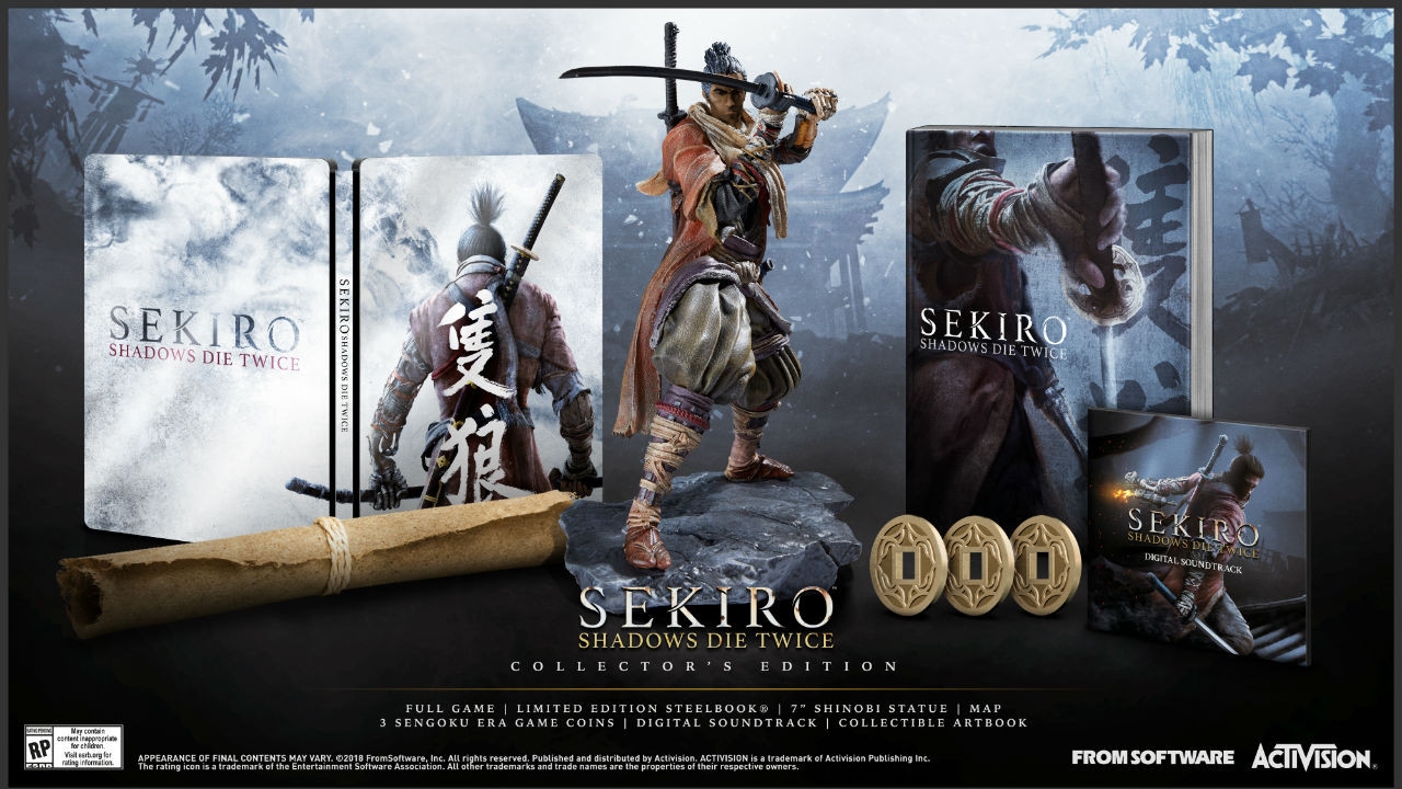 Sekiro: Shadows Die Twice: Ημερομηνία κυκλοφορίας και Collector's Edition